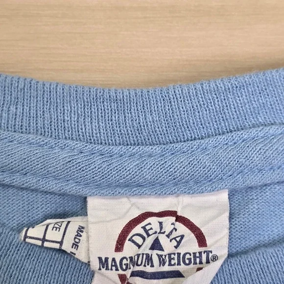 Donna Summer All Systems Go T‎ Shirt Blue Delta Magnum Weight Size Large - Picture 3 of 7